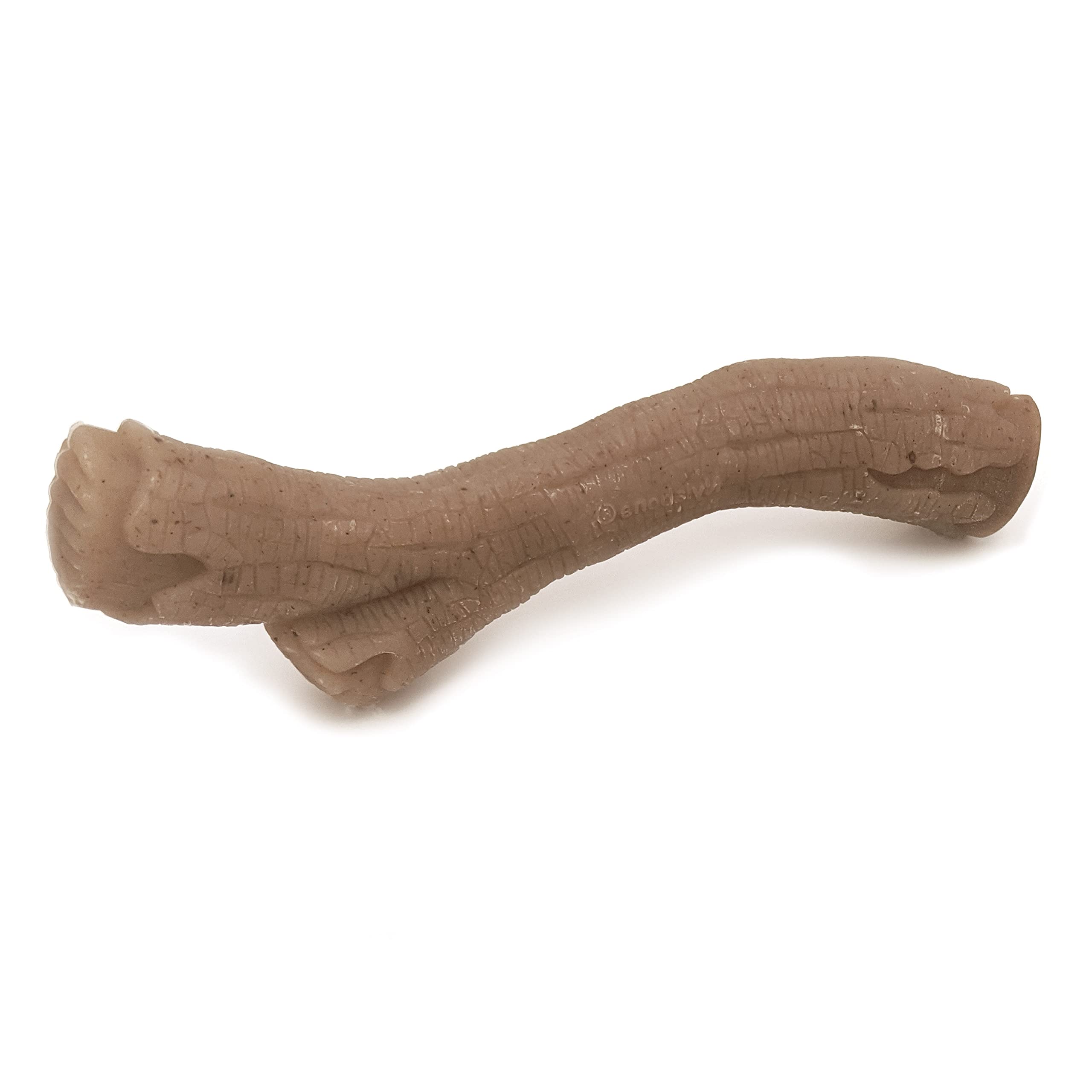 Side profile showing the stick shape of the Nylabone Gourmet Style Stick chew toy.