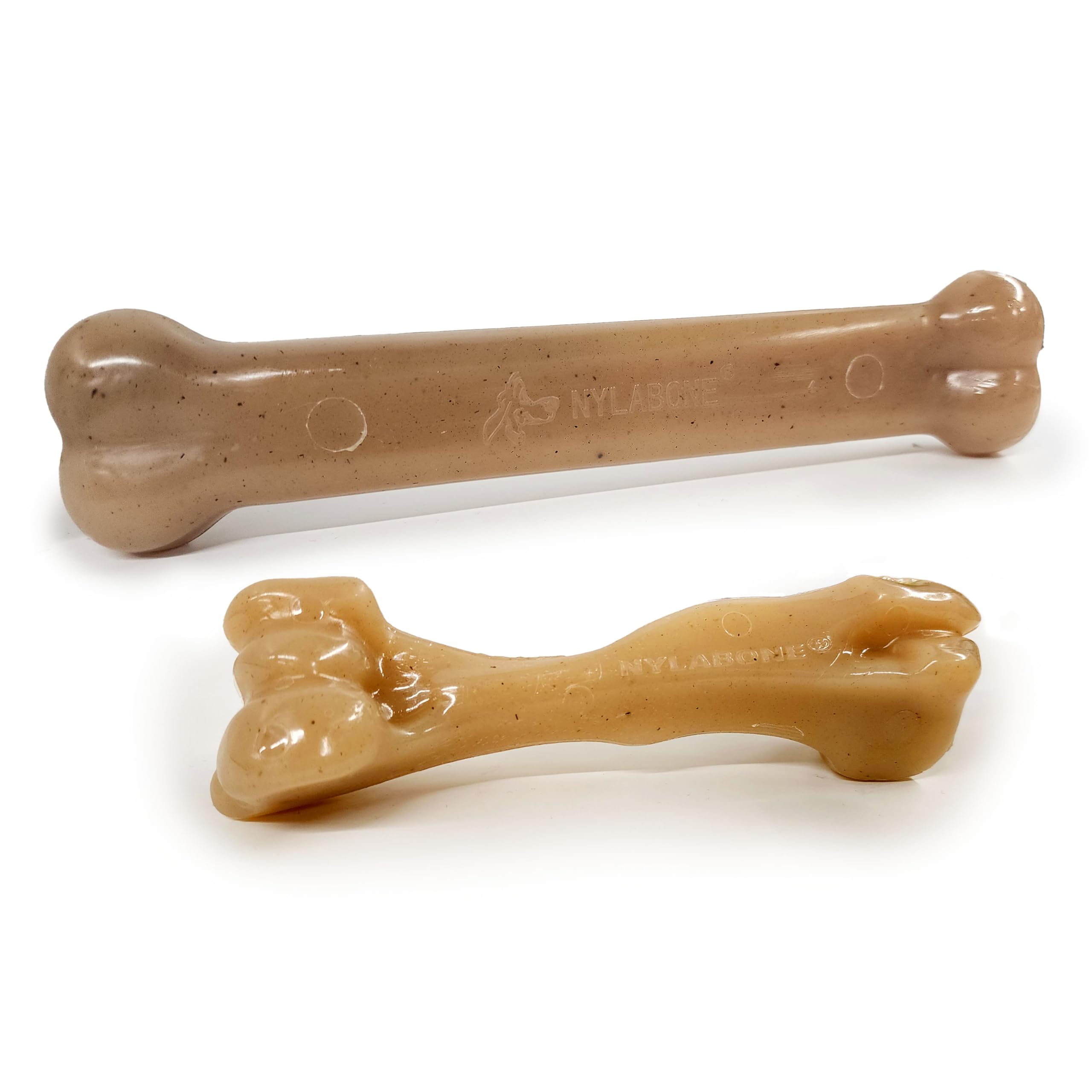 Nylabone Gourmet Style dog chew toys shown from the front.