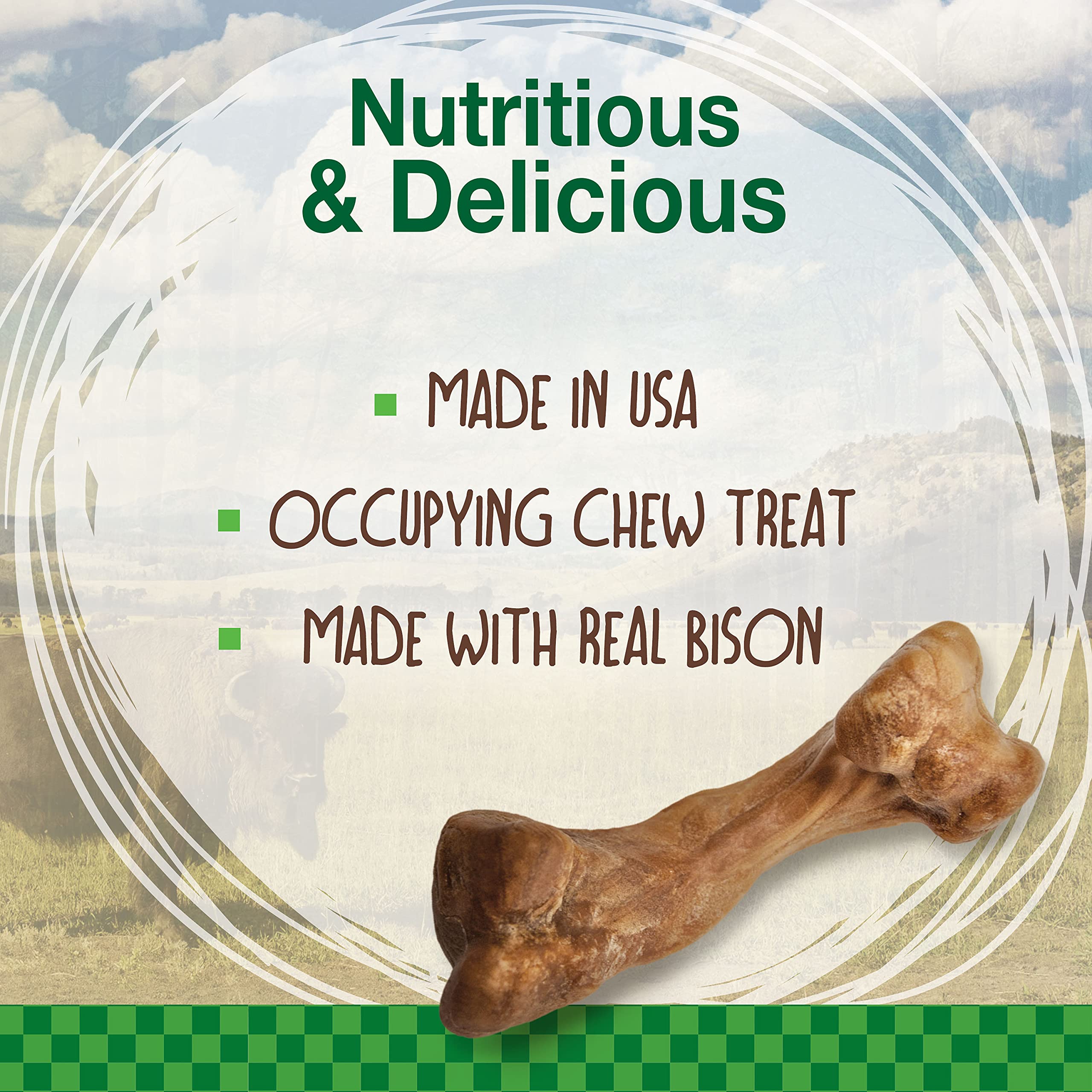 Nylabone Healthy Edibles dog chews shown with the pack contents.