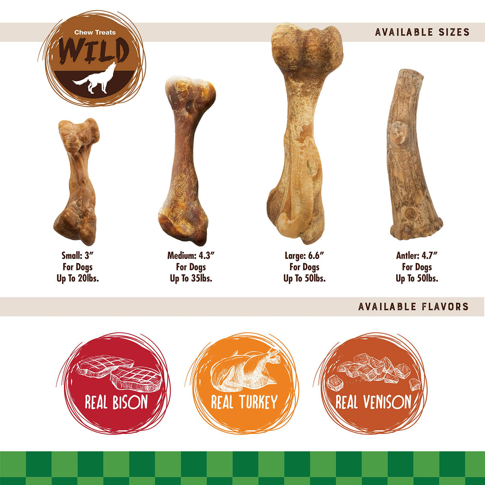Nylabone Healthy Edibles dog chew shown from a side angle.