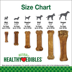 Nylabone Healthy Edibles chicken flavor chew shown on its own.