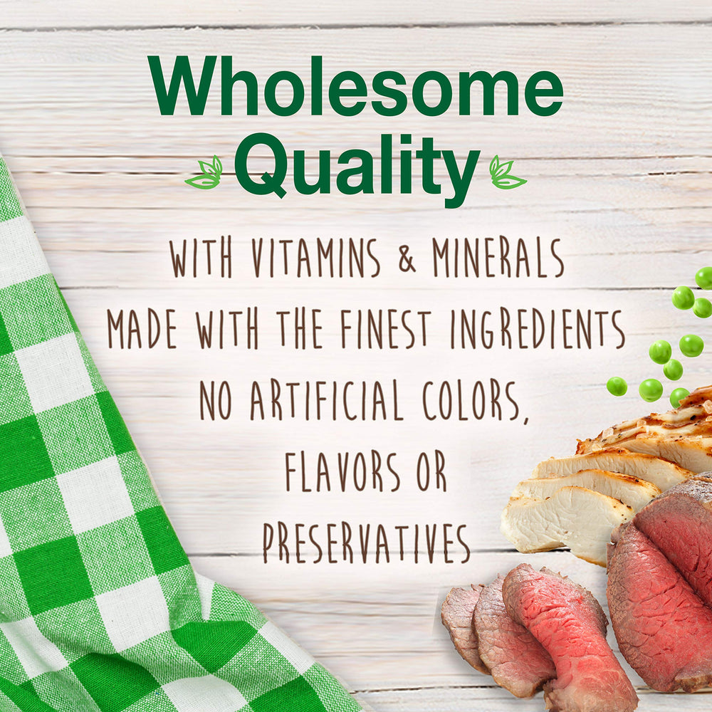 Nylabone Healthy Edibles variety pack featuring roast beef and chicken flavors.