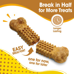 Nylabone Nubz Natural Dog Treats shown from the back of the package.