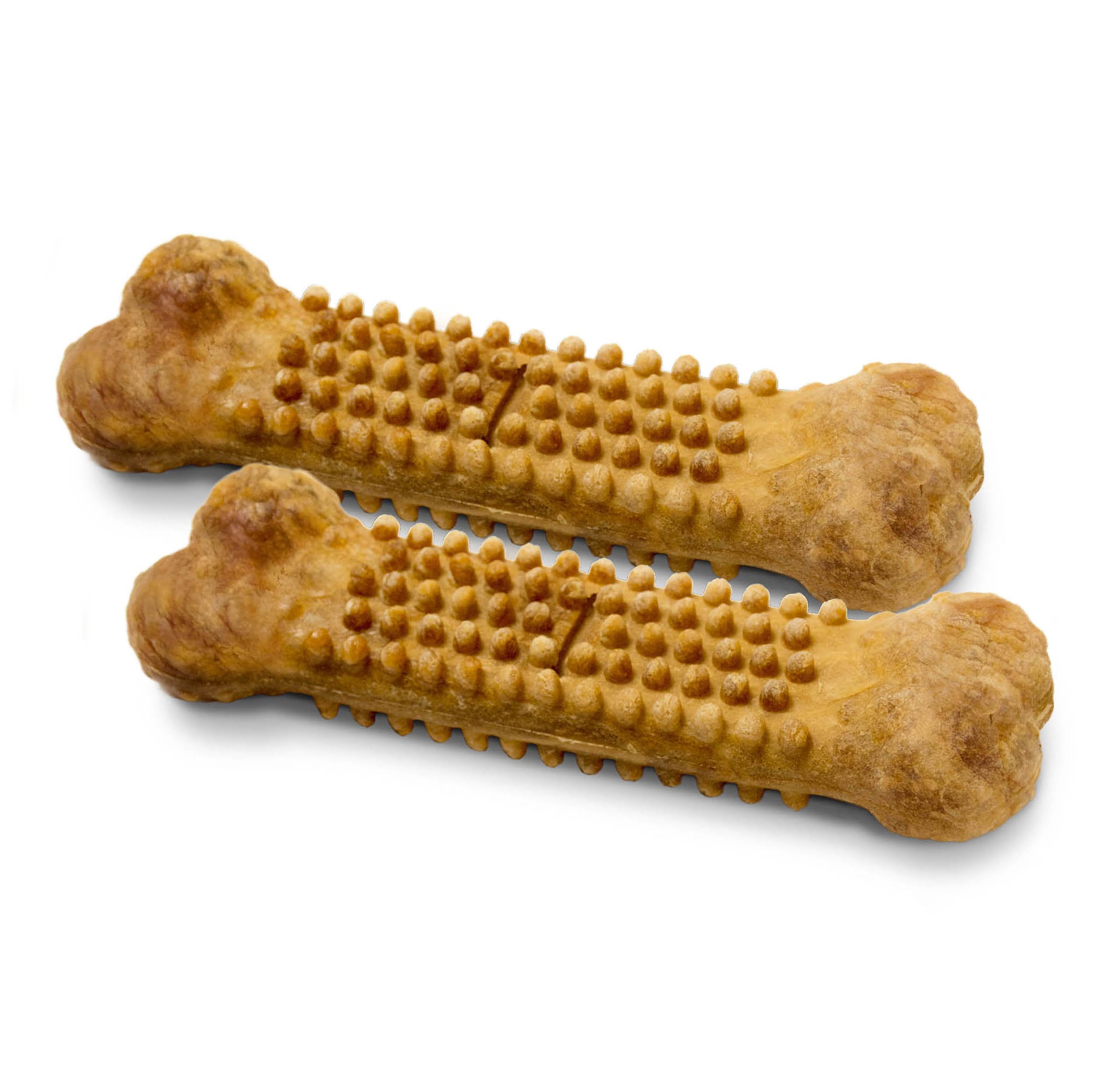 Nylabone Nubz dog treats labeled for small dogs up to 30 pounds.