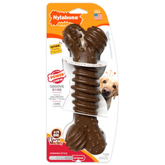 Nylabone Power Chew Dental Groove Bone shown with its product packaging.