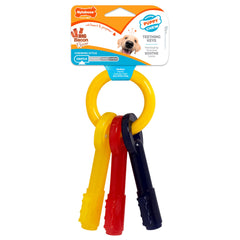 Nylabone Puppy Chew Teething Keys shown in a full view.
