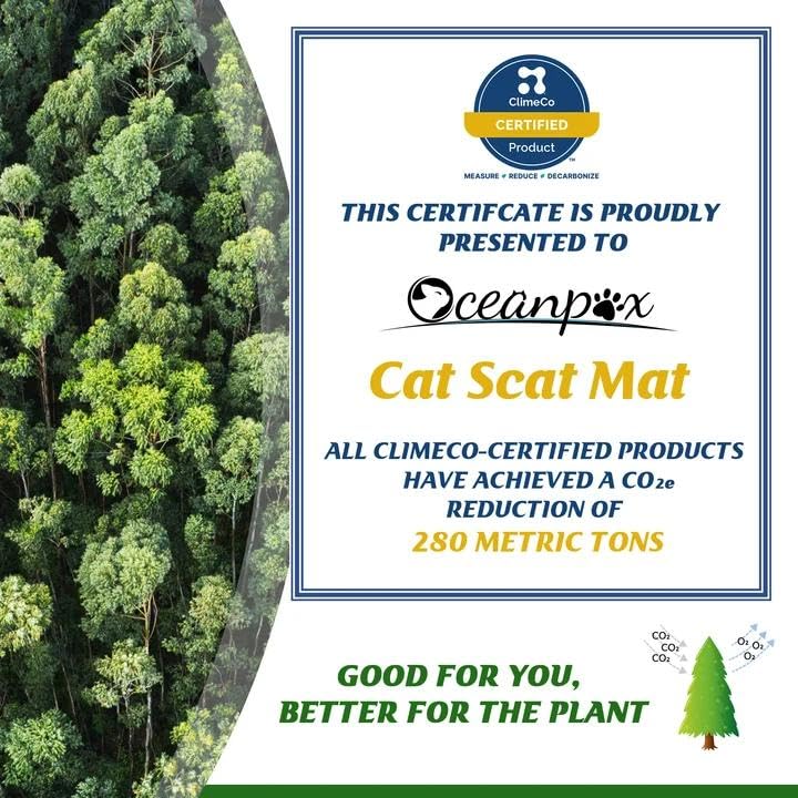 OCEANPAX Cat Scat Mat shown as joined strips for wider coverage.