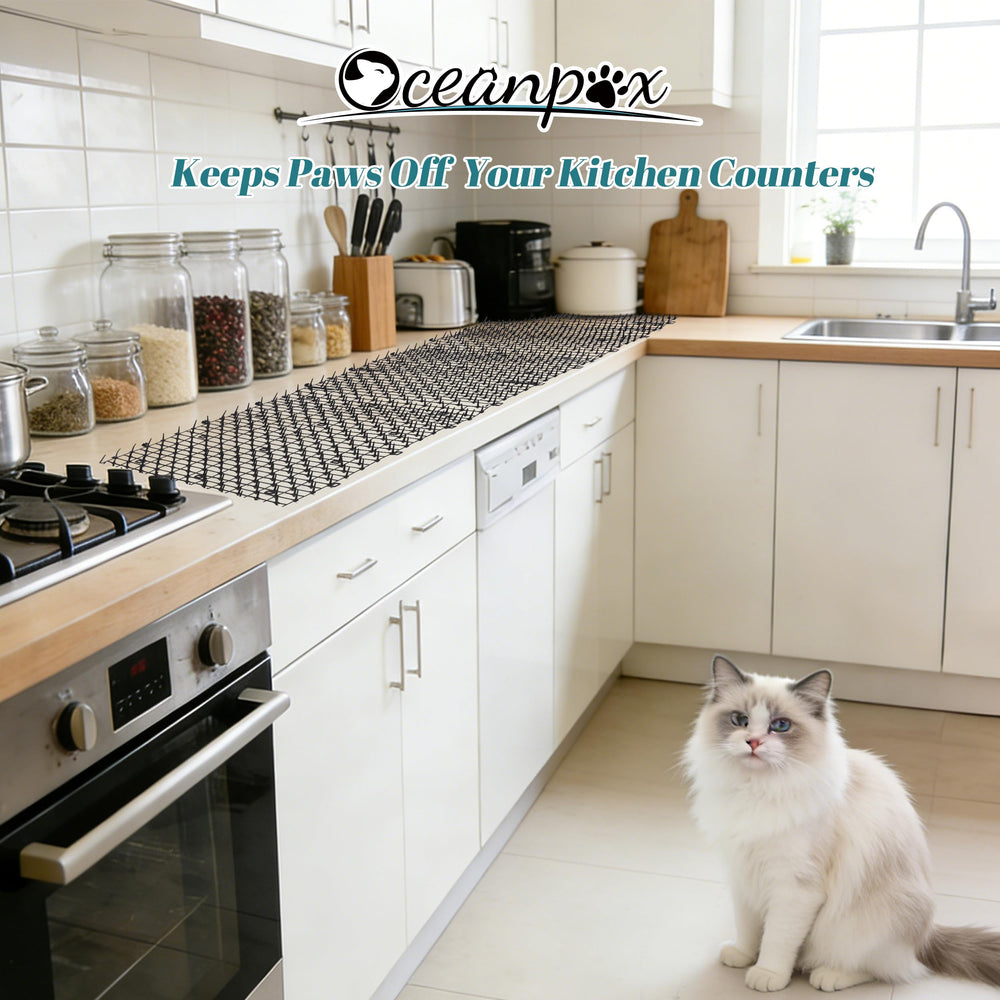 OCEANPAX Cat Scat Mat underside showing its textured backing.