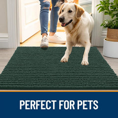 OLANLY Dog Door Mat used as a soft crate liner.
