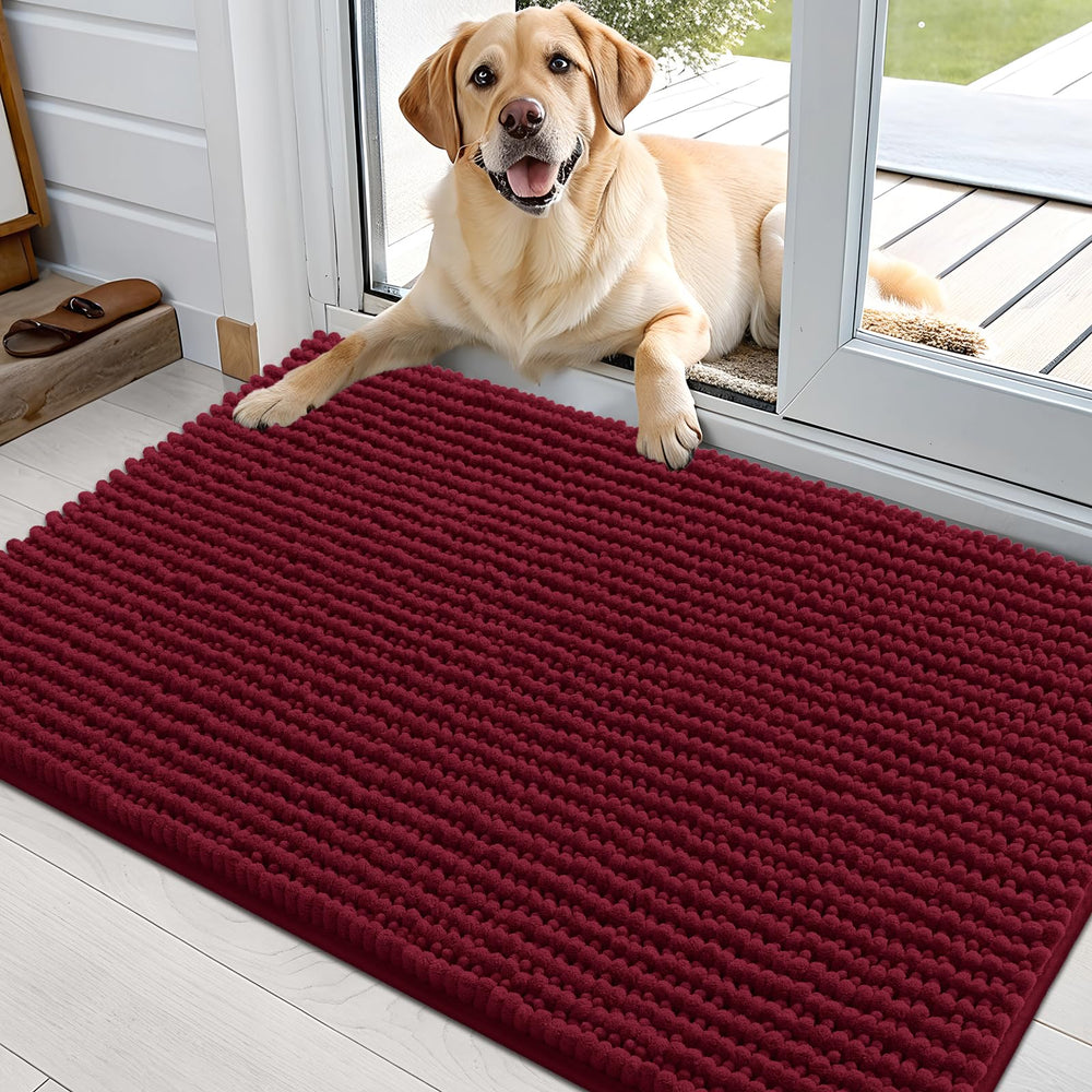OLANLY Dog Door Mat shown from the front.