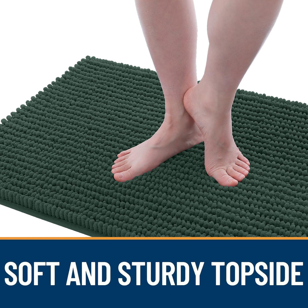 OLANLY Dog Door Mat showing the textured rubber base.