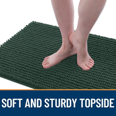 OLANLY Dog Door Mat showing the textured rubber base.