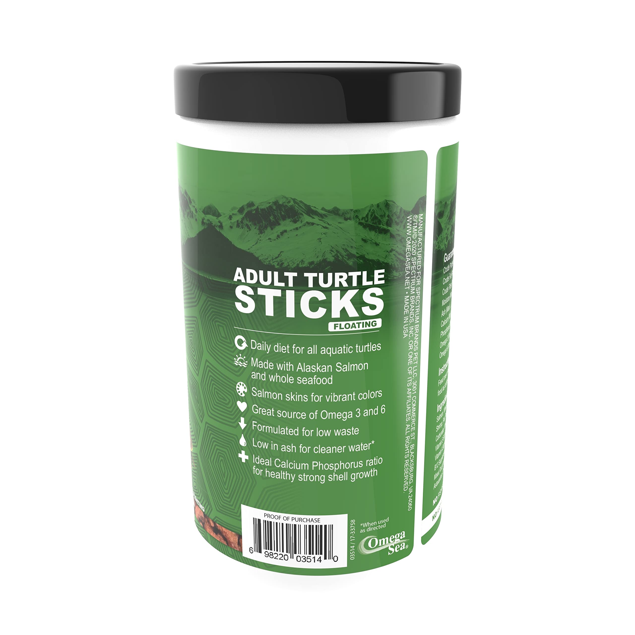 Omega One Adult Turtle Sticks shown from an alternate product angle.