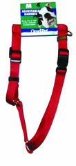 OmniPet nylon dog harness shown from the front in red.