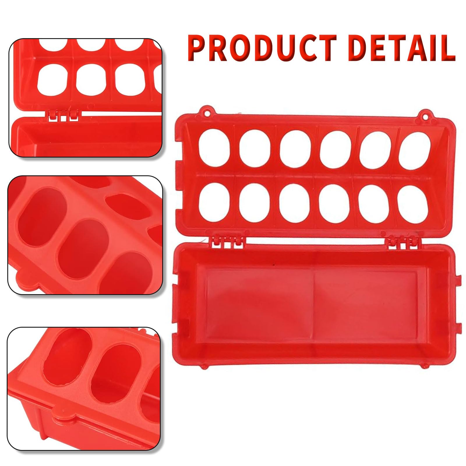 Oncpcare chick feeder tray showing its oval feeding holes.