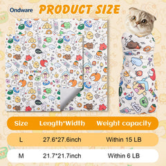 ondware cat grooming wrap fabric shown in a close-up.