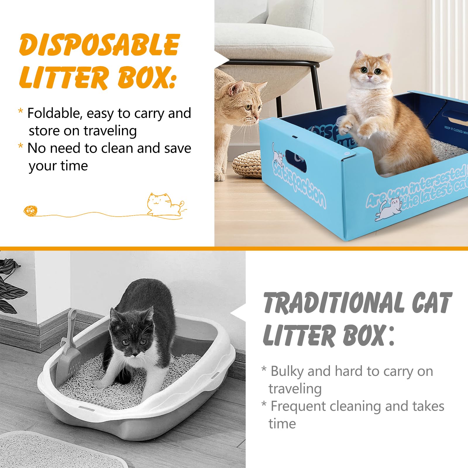 Corner snap detail on an Ondware disposable cat litter box.