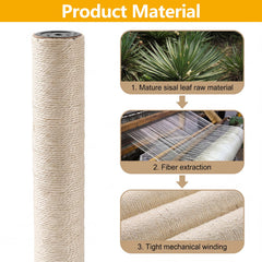 ondware replacement scratching post showing the thickened cardboard tube beneath the sisal.