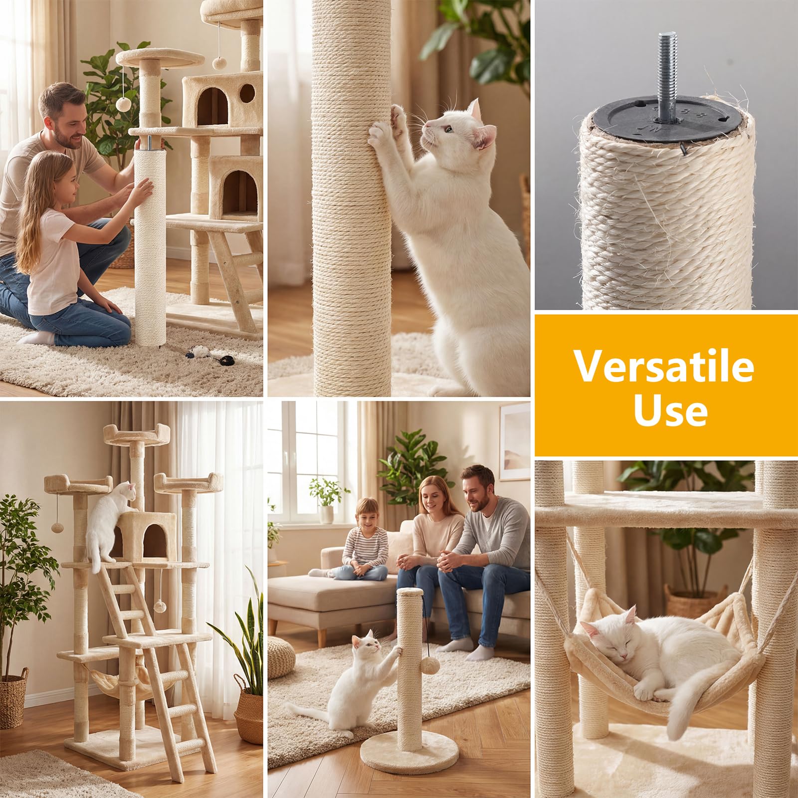 ondware replacement scratching posts presented as a four-piece replacement set.