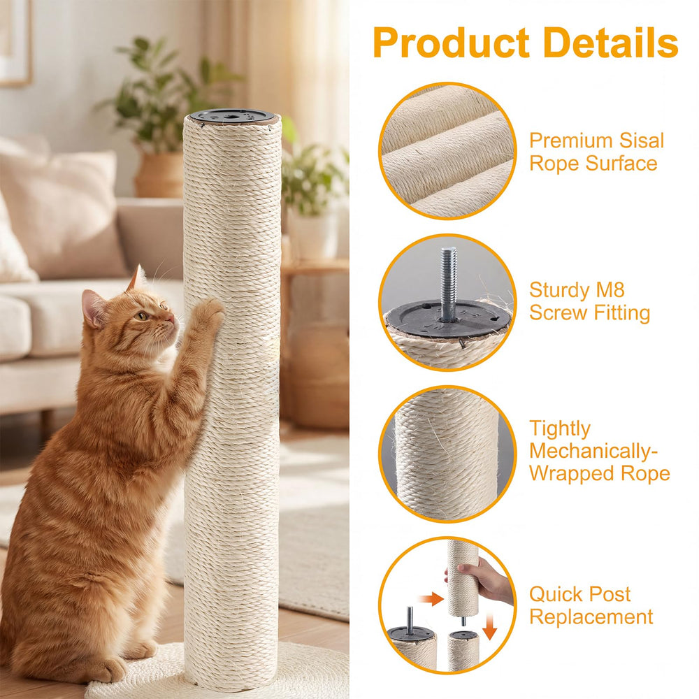 ondware replacement scratching post screws and bolts supplied for installation.