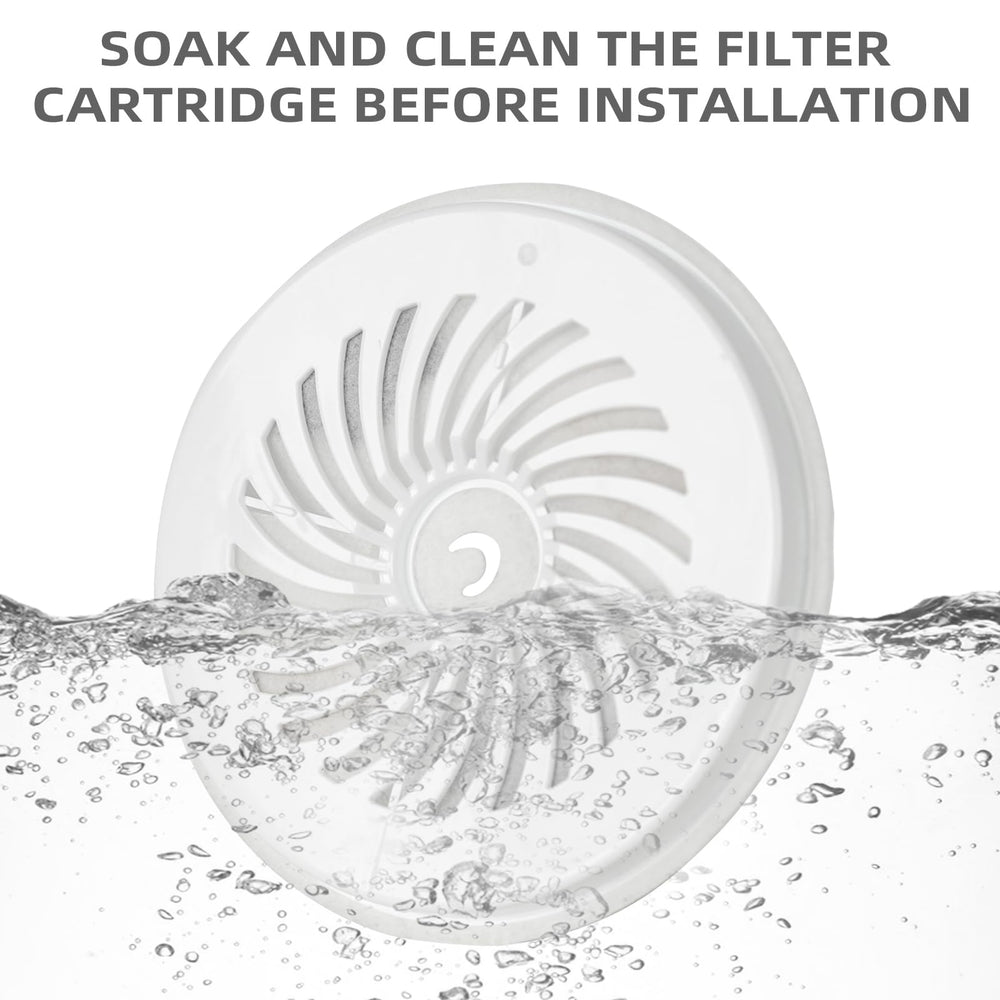 ONECUTE cat fountain filter positioned for use in a compatible fountain.