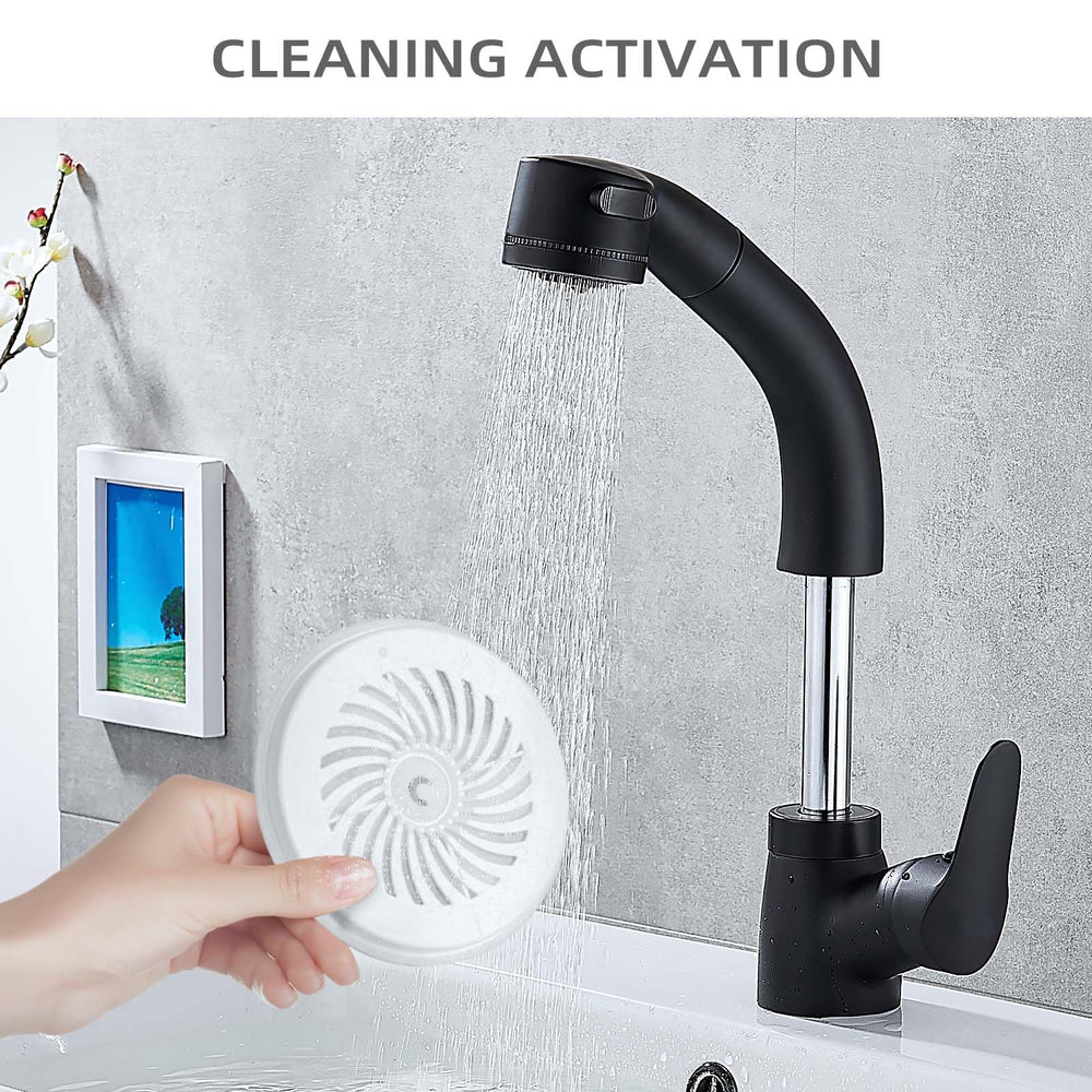 ONECUTE cat fountain filter being rinsed before installation.