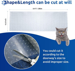 Oroonoko Carpet Protector close-up showing its clear PVC material.