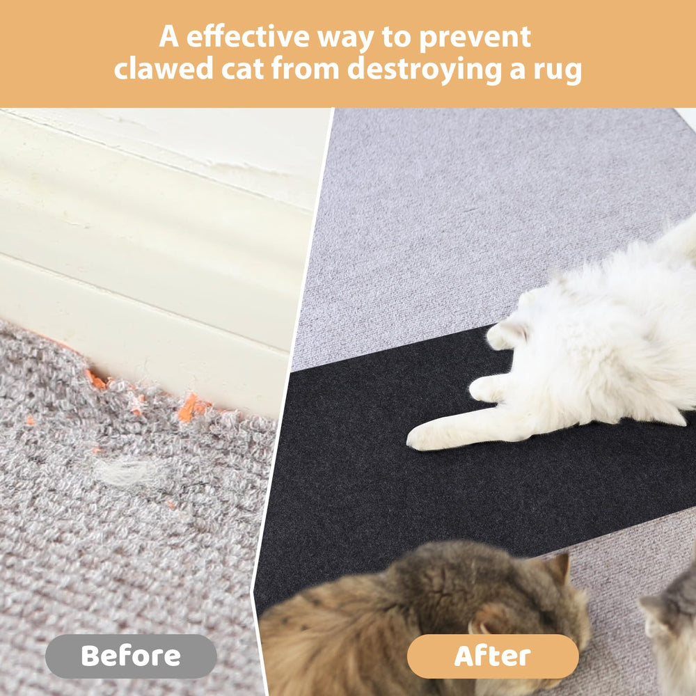 Oroonoko Carpet Protector for Pets shown with its doorway size guide.