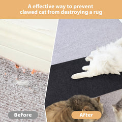 Oroonoko Carpet Protector for Pets shown with its doorway size guide.