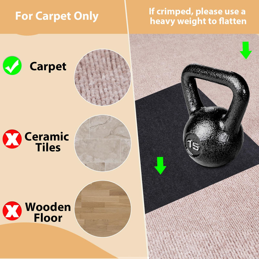 Oroonoko Carpet Protector for Pets shown with a customized trimmed shape.