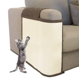 Oroonoko Cat Scratch Furniture Protector shown from the front in brown.
