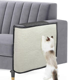Oroonoko cat scratch couch protector shown from the front in dark grey.