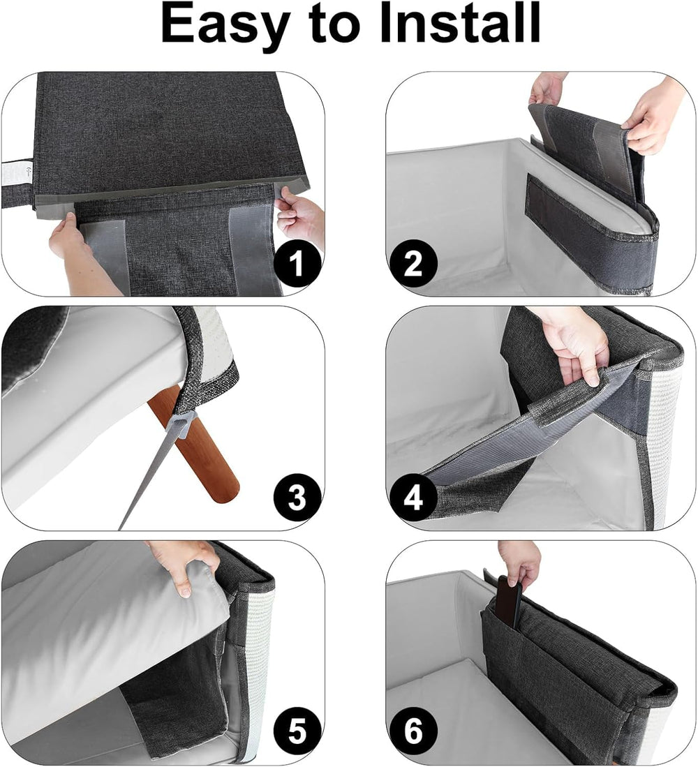 Oroonoko cat scratch couch protector shown from an alternate side angle.
