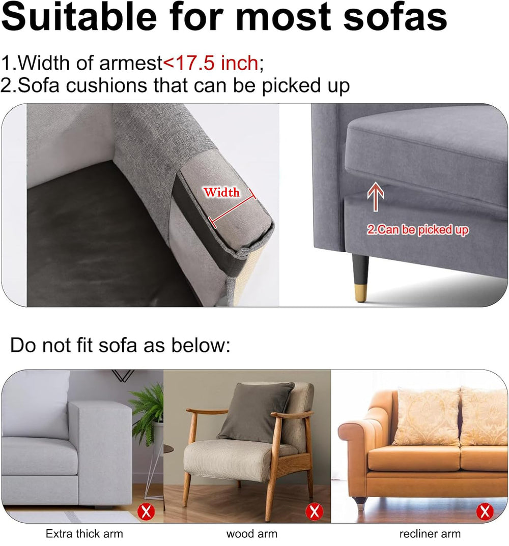 Oroonoko cat scratch couch protector featuring its pocket for small daily items.