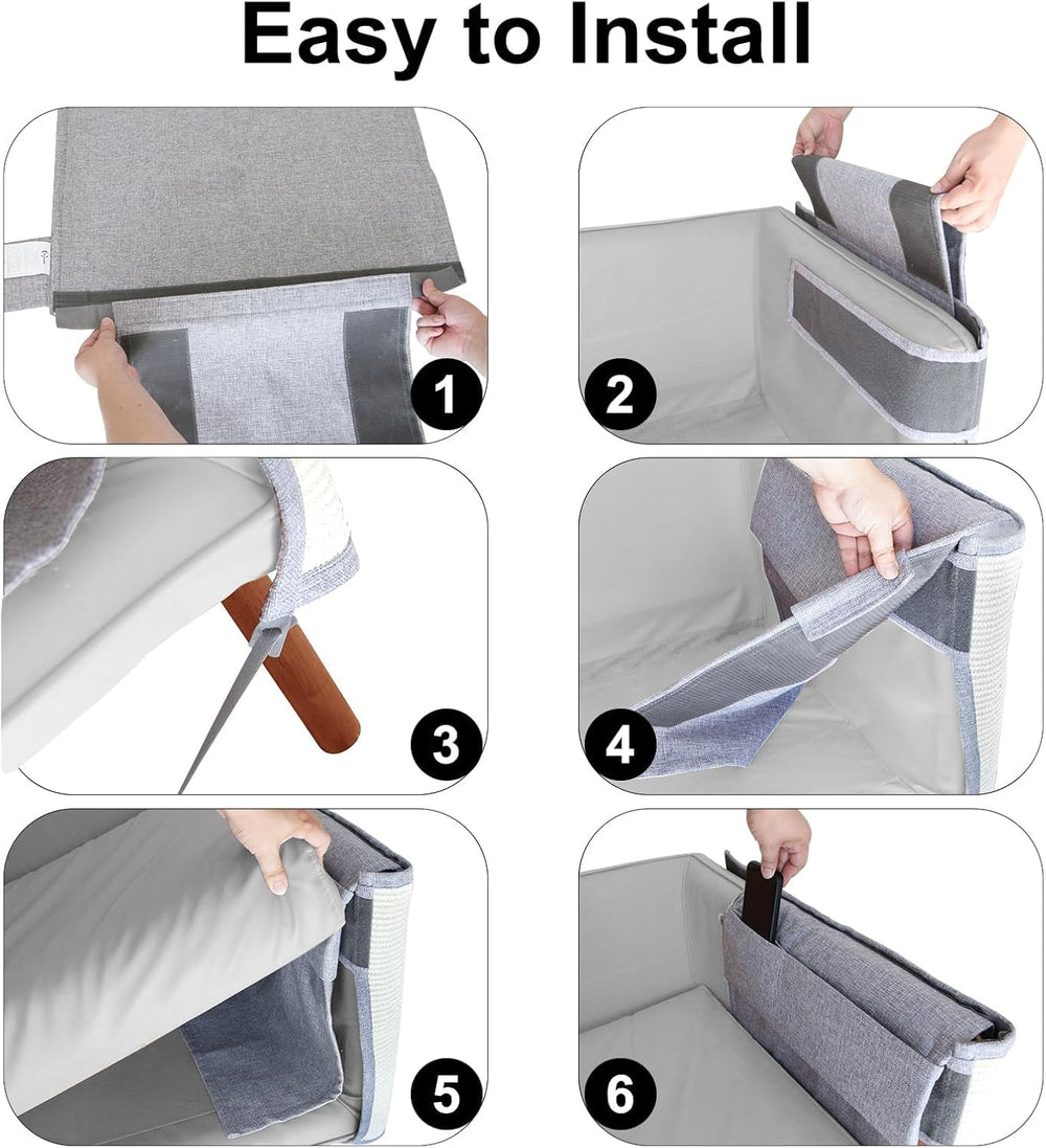 Oroonoko cat scratch protector showing the pocket for small everyday items.