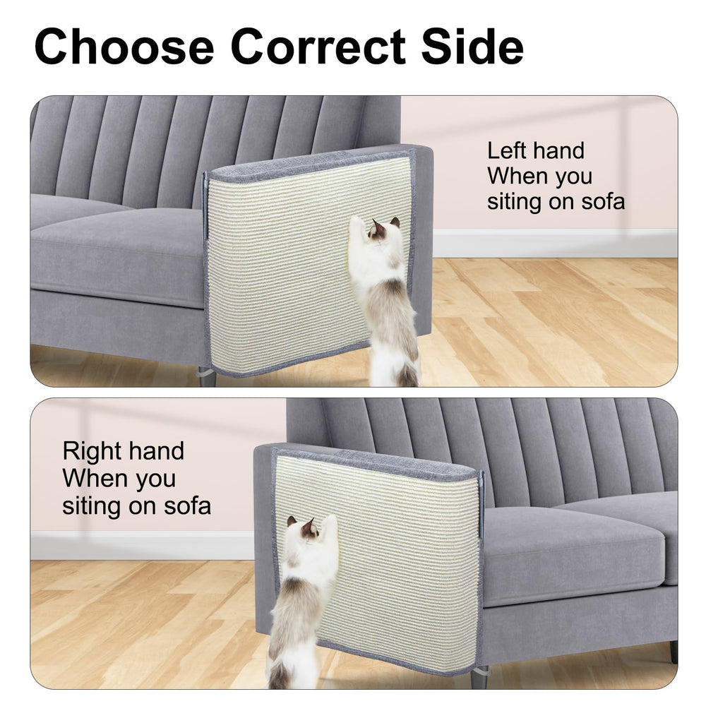Oroonoko cat scratch protector showing its fastening strap and Velcro.