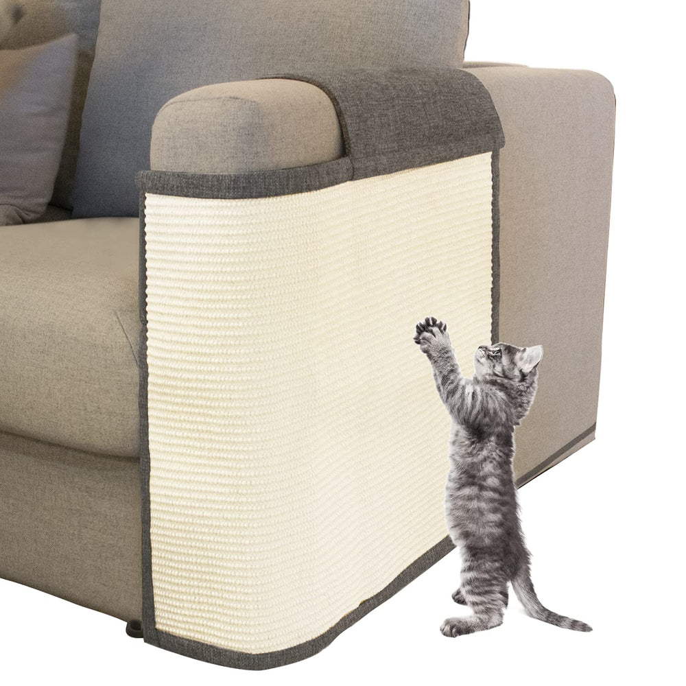 Oroonoko Cat Sofa Protector shown from the front in dark grey.