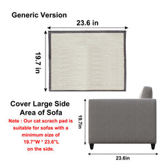 Oroonoko Cat Sofa Protector detail showing the linen fabric.