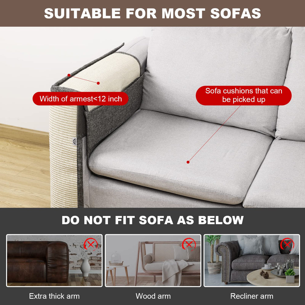 Oroonoko cat sofa protector shown in its right-hand orientation.