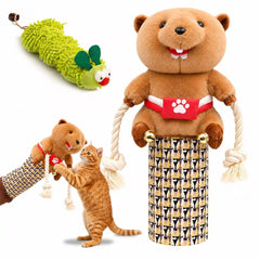 ORTEXA cat wrestling glove puppet shown from the front.