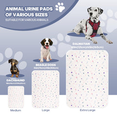 Oslianbok reusable dog pee pad showing the dot-shaped silicone backing.