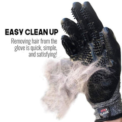 Otis & Claude pet grooming gloves showing the five-finger design.
