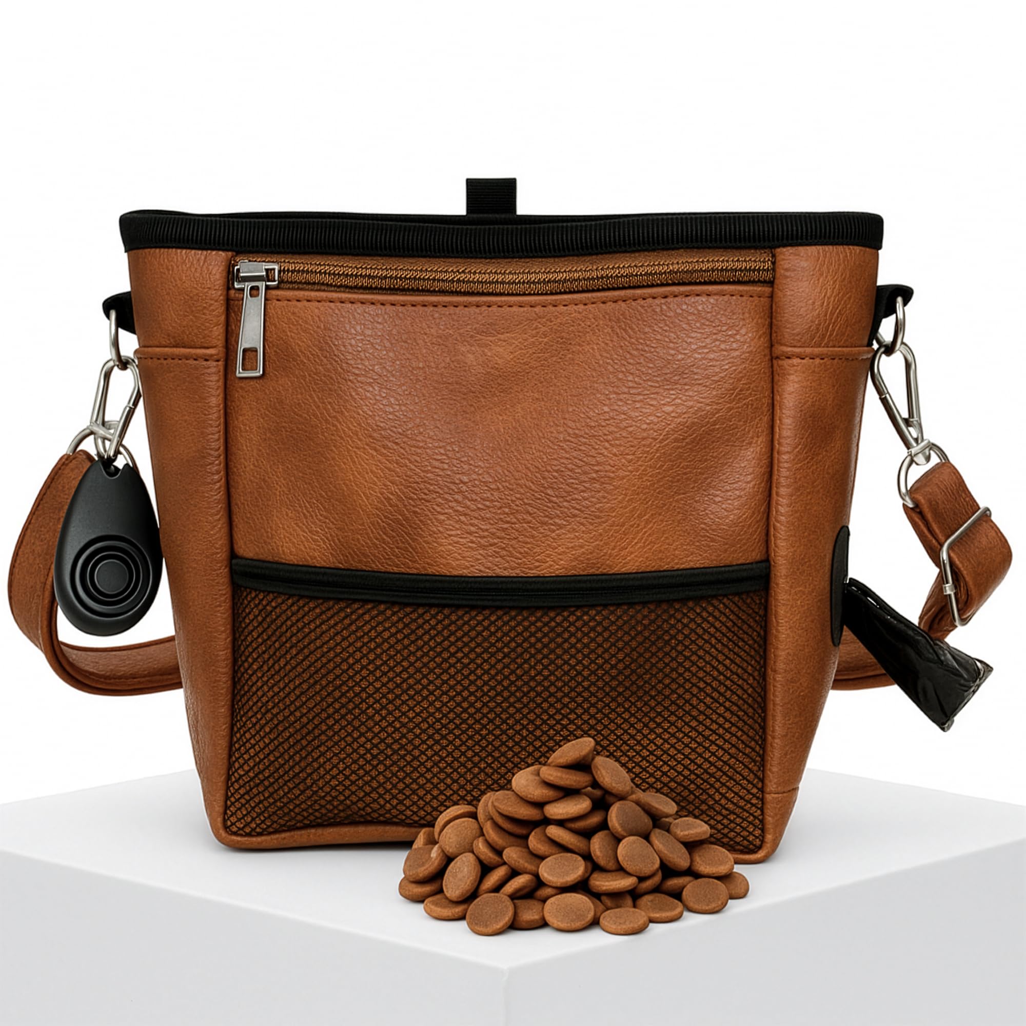 OtterPets dog treat pouch shown from the front.