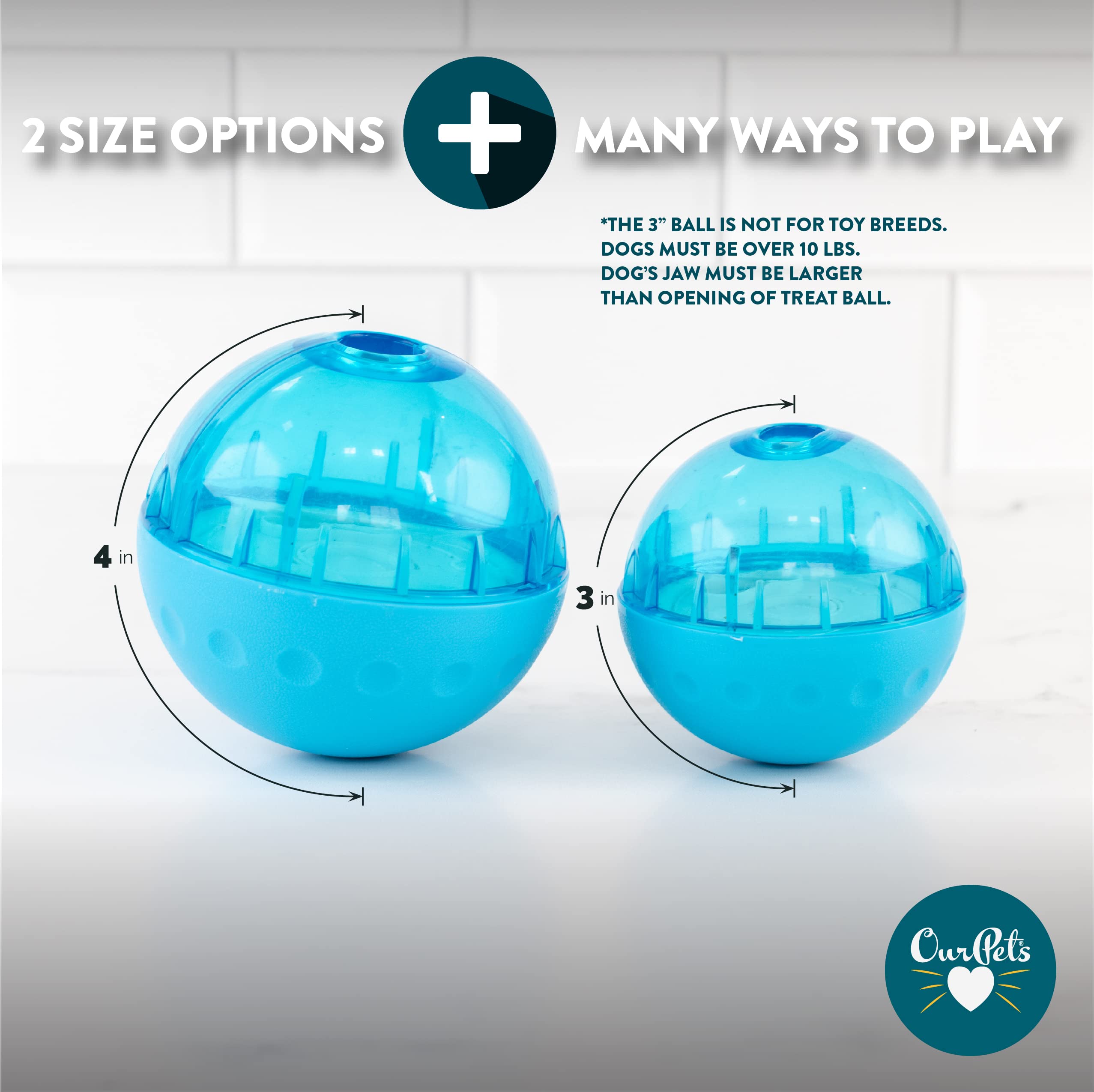 The adjustable interior disc inside the Our Pets IQ Treat Ball.