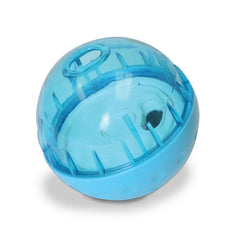 Our Pets IQ Treat Ball dispensing opening shown in close-up.