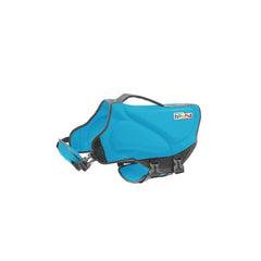 Outward Hound Dawson Dog Life Jacket shown from the front in blue.