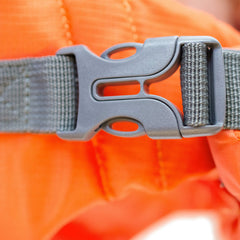 Outward Hound Granby Splash dog life jacket showing its foam padding.