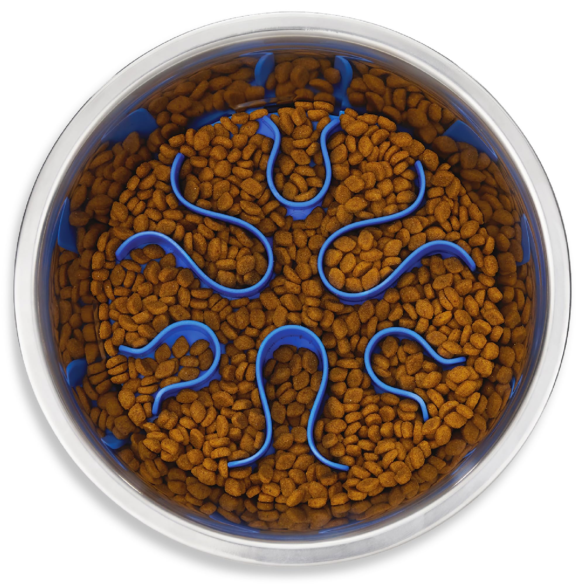 Outward Hound Fun Feeder Slo Bowl shown from the front.