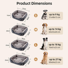 Oveppy pet bed close-up highlighting the fleece surface.