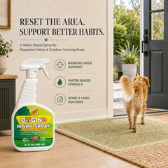 Oycevila dog training spray nozzle shown in close-up.